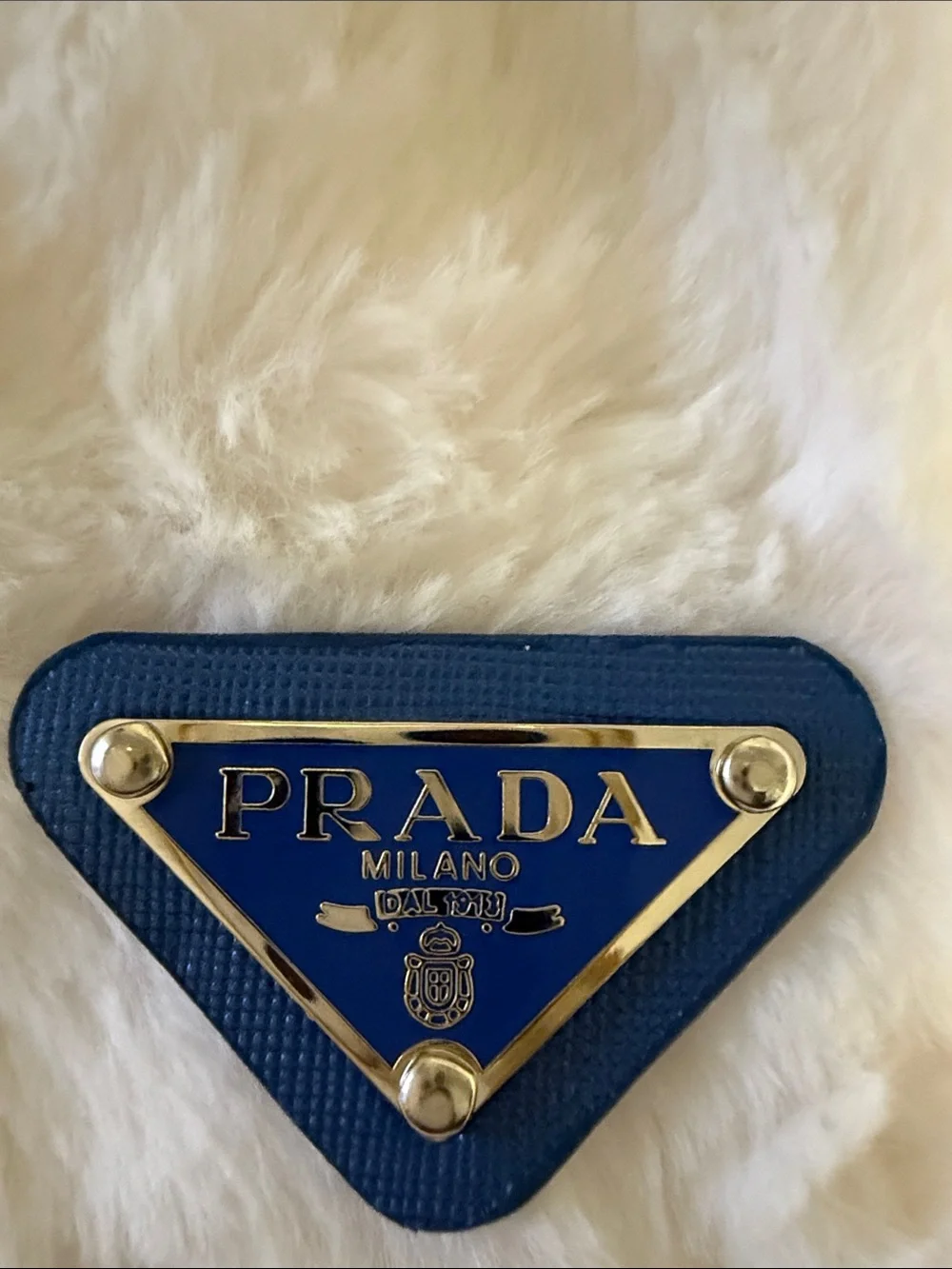 Blue Triangle Logo Charm